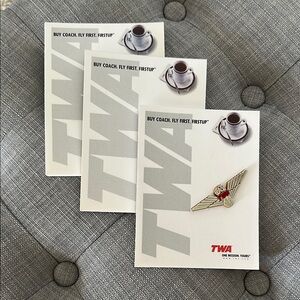 TWA bundle- notepads and wings